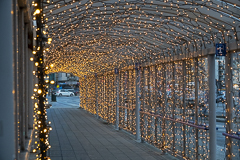 Norwegische Bushaltestelle