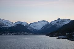 Åndalsnes, die umgebenden Berge