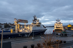 Blick auf den Hafen aus der Festungsanlage