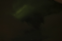 Etwas verhalten wegen der vielen Wolken