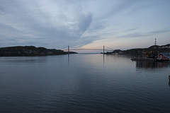 Die Einfahrt in den Hafen